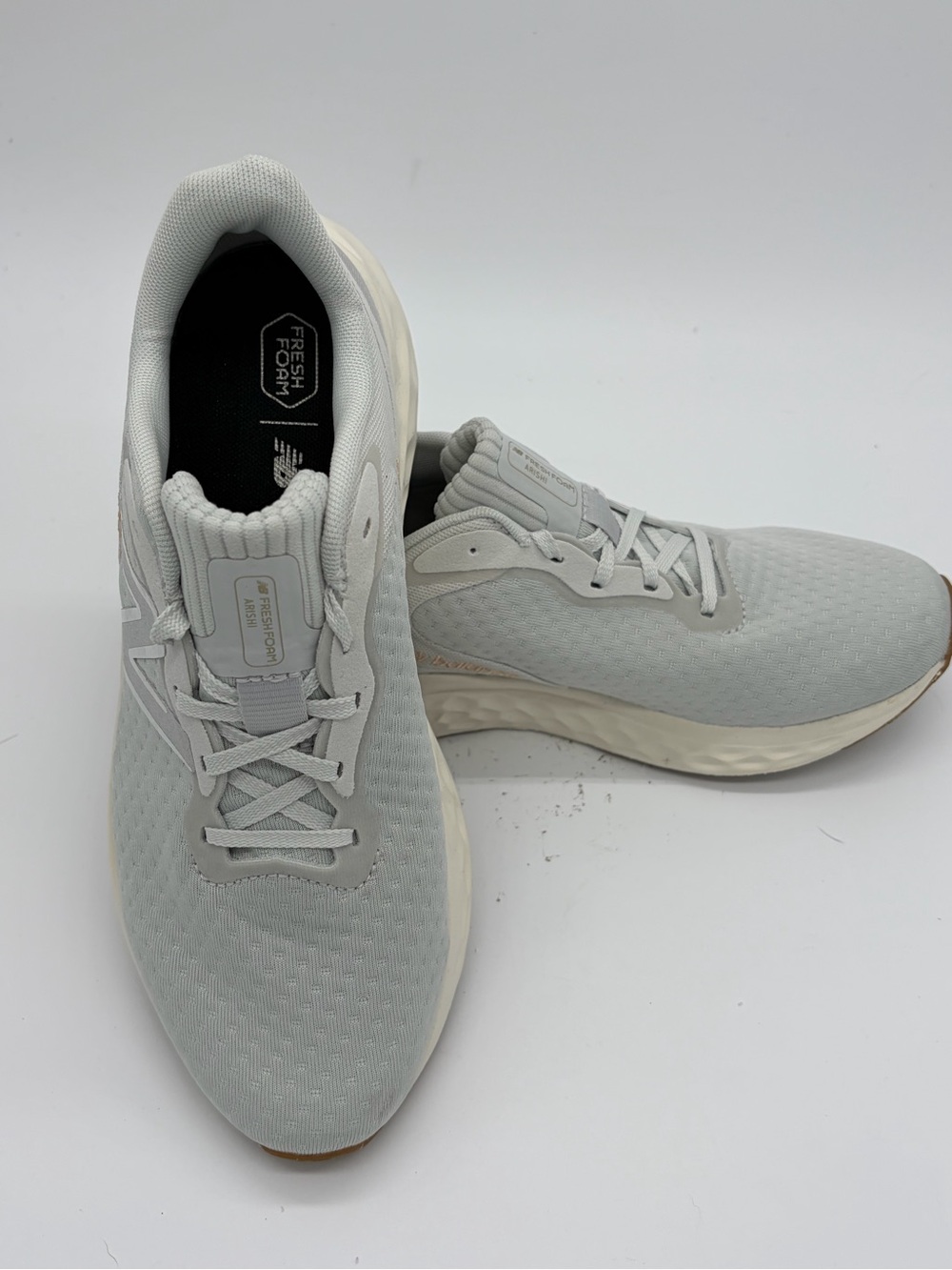 New Balance Women’s Fresh Foam Running Shoes - Light Gray and Cream